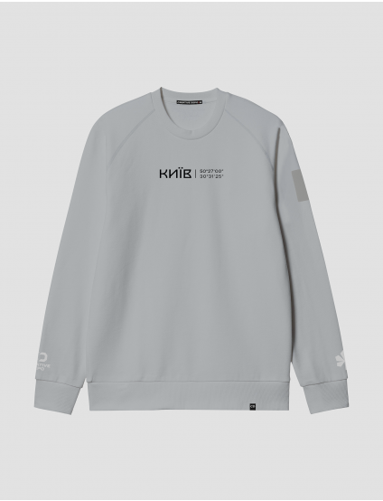 Картинка Світшот "Координати Києва" сірий